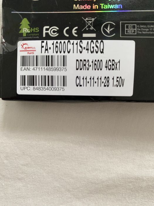 Memória RAM Macbook Pro DDR3 1600 4GB