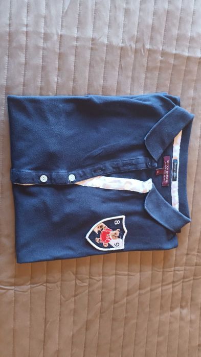 Polo  em azul escuro da Sacoor