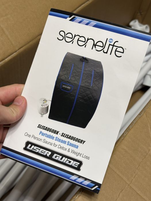serenelife sauna domowa przenośna z generatorem pary 2l