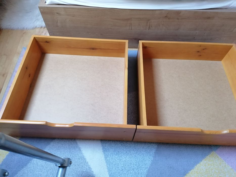 Szuflady do łóżka dwie sztuki solidne