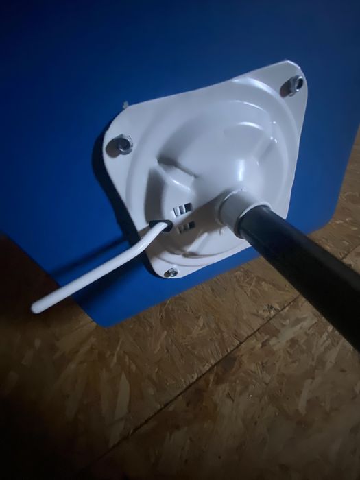 Krzesło dziecięce obrotowe drewniane Ikea Jules niebieskei