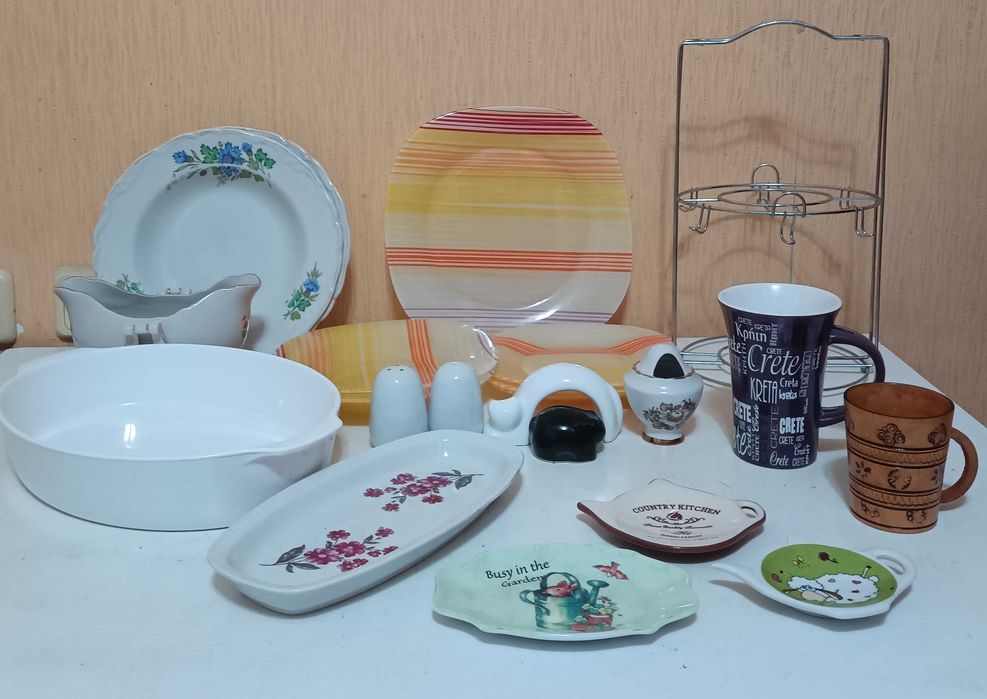 Блюдо соусник тарелки Luminarc солонка блюдце чашка