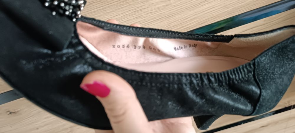 Buty na obcasie La babe rozmiar 39,5 niski obcas