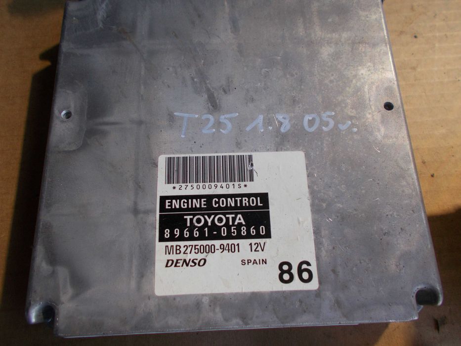toyota AVENSIS T25 1.8 vvti 05r komputer stacyjka klucz immo zestaw