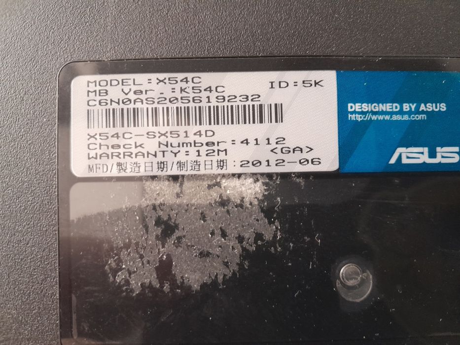 ASUS X54C  все супер розборка