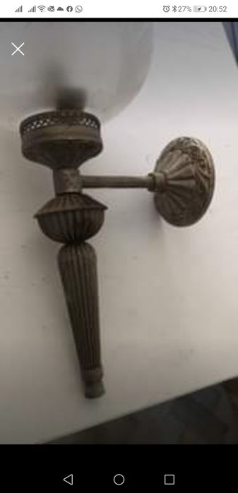 Vendo candeeiro de parede antigo, em Caneças