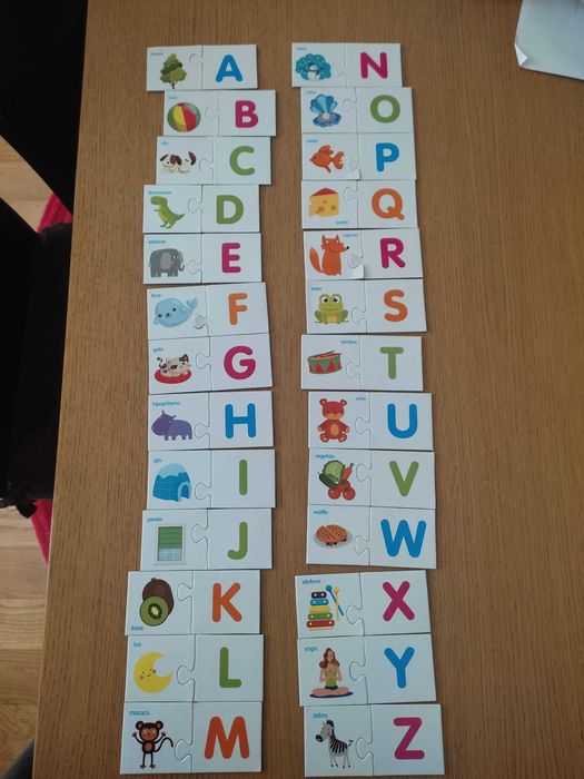 Jogo Os meus puzzles As letras