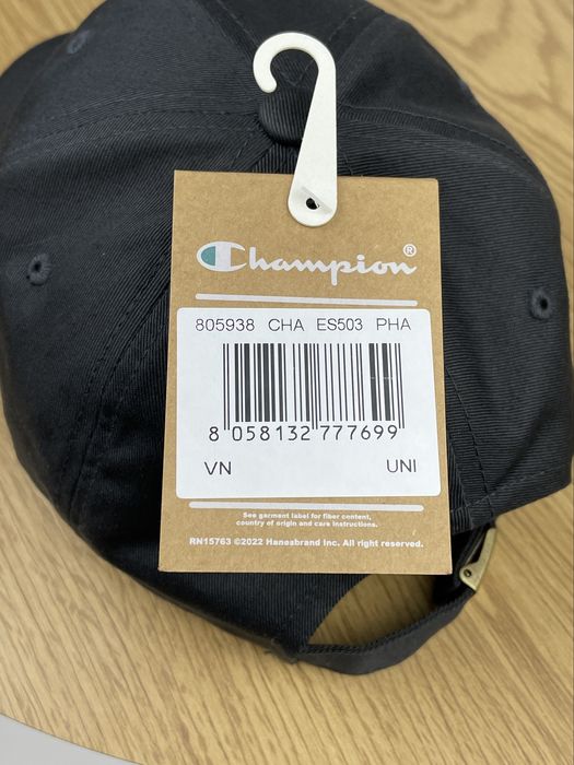 Кепка CHAMPION Оригінал Темно-сіра Бейсболка Унісекс Чоловіча Жіноча