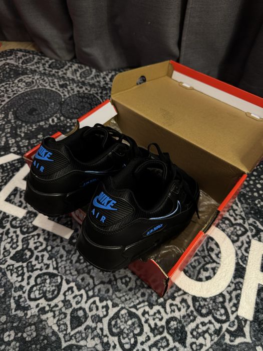 Кроссівки Nike Air Max 90 Оригінал Azure Shadow Black (41-45 розмір)