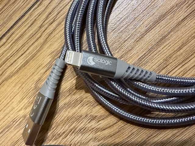 Zestaw 3x kabel przewód do iPhone Lightning 1m Baseus Action Pepco