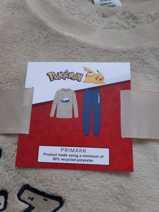 Piżama L Primark Pokemon męska kolekcja limited dresik misio zima