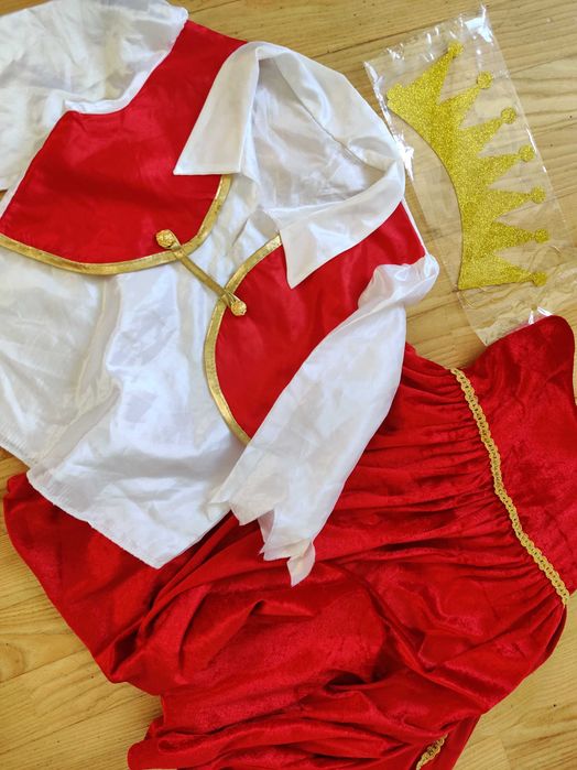 KRÓLEWICZ strój karnawał/peleryną/Król/Jasełka/Giermek