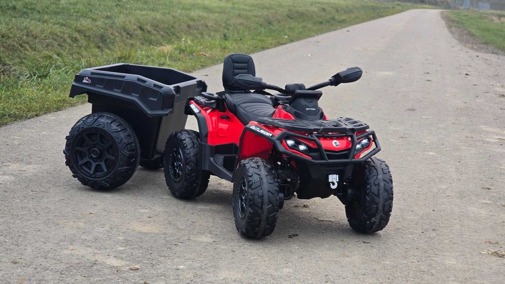 ZESTAW QUAD + PRZYCZEPA outlander na akumulator 24V 800w dla dzieci