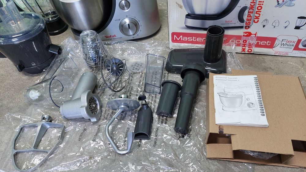 Кухонний комбайн Tefal Тефаль тістоміс мультирізка мясорубка шинковка