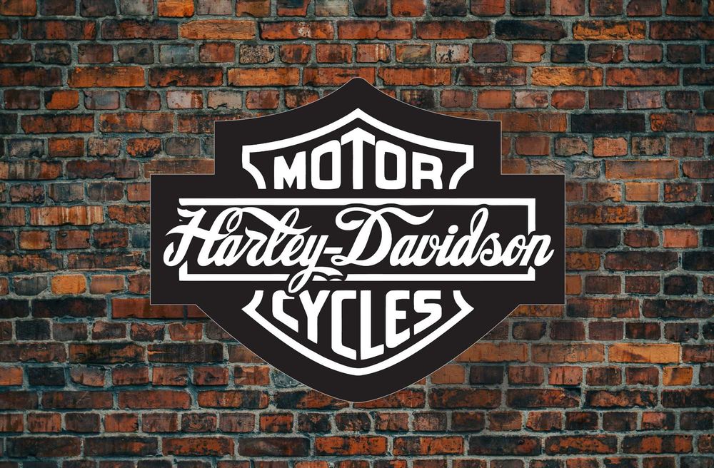 LED Neon HARLEY - DAVIDSON, Podświetlana Reklama Ledowa, Podświetlane Logo 3D, Szyld podświetlany,