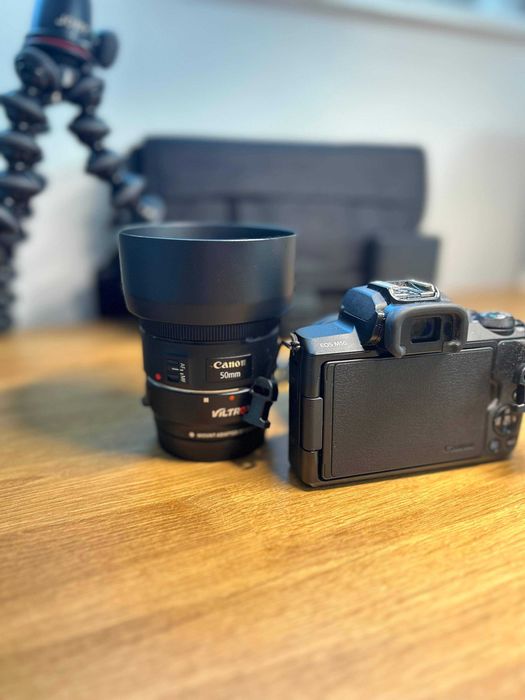 Canon EOS M50 + Objetiva EF-M 15-45mm + Objetiva EF 50mm 1.8 II