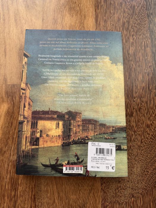 Livro “Carnaval em Veneza” (livro II) de Michelle Lovric