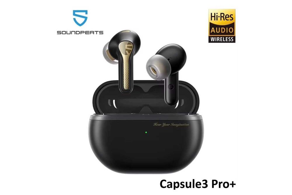 Навушники SoundPEATS Capsule3 Pro+ xMEMS Speaker LDAC AI Adaptive ANC Black