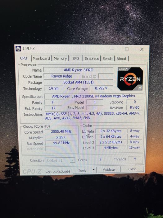 процессор RYZEN 3 PRO 2100GE
