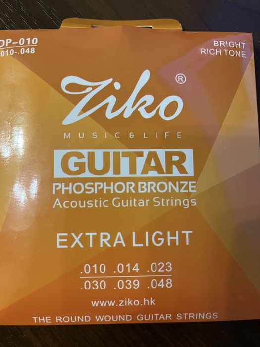 Продам струни Ziko Dp 010 Photoshop Bronze 10-48