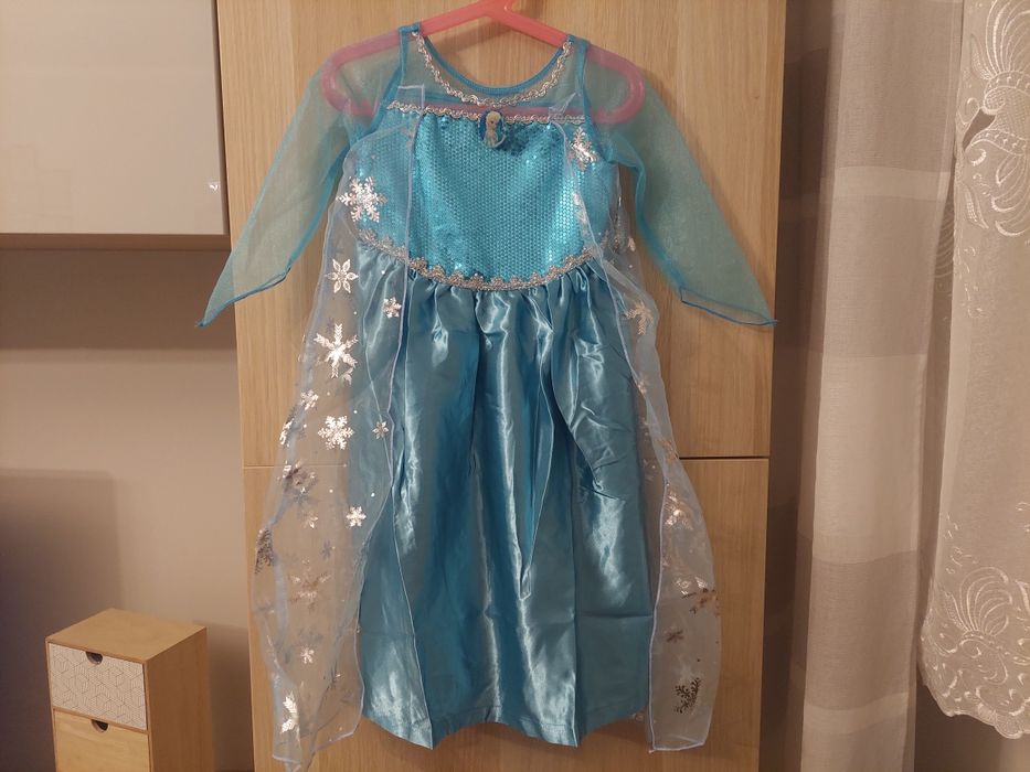 Sukienka 104/110 nowa Elsa Kraina Lodu Elza kostium przebranie balik