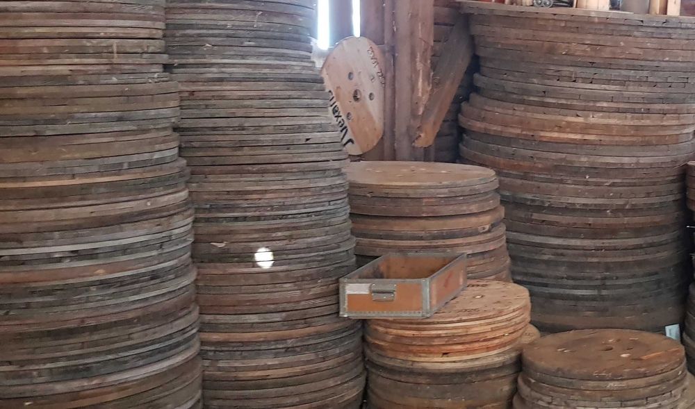 TALERZE ze szpuli KÓŁKA z rolek po kablach BLATY drewniane WYSYŁKA