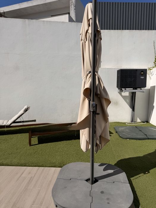 Chapeu de sol para jardim + base