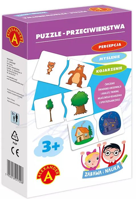 Puzzle. Przeciwieństwa. Alexander. Nowy Produkt