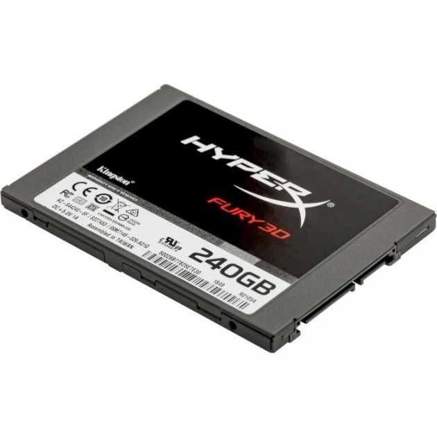 SSD накопичувач 240 ГБ Kingston HyperX Fury 3D (2.5", TLC, SATAIII, KC-S44240-6F) Б/В