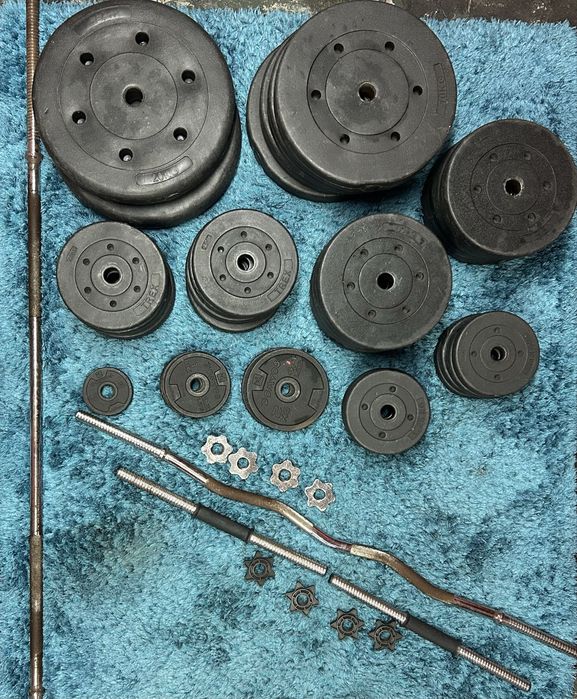 Zestaw obciążeń bitumicznych Trex 160kg + Gryfy