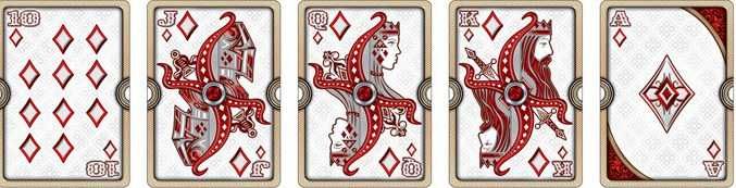 Baralho de Cartas Salem, Ornate White Scarlet, Infinitas e Division