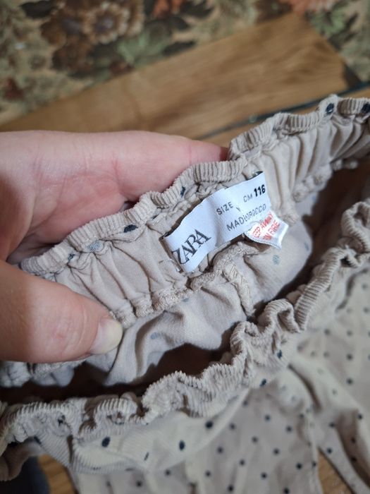 Лот штани брюки zara 5-6р палаццо на резинці прямі