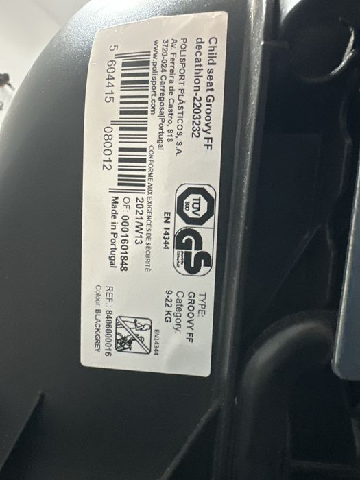 Cadeirinha Polisport 9 - 22 kg