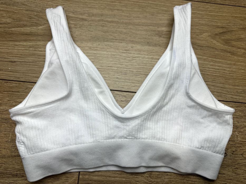 Primark biustonosz biały sportowy S
