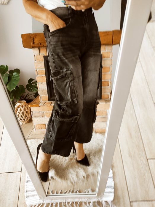 Hit sezonu Modne dżinsowe spodnie Baggy Bershka 346