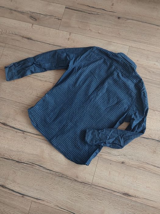 Koszula Marc O'Polo Shaped Fit indigo bawełniana koszula w paski