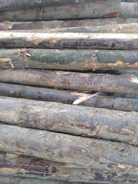 Stemple budownale, żerdzie na huśtawki lub ogrodzenia