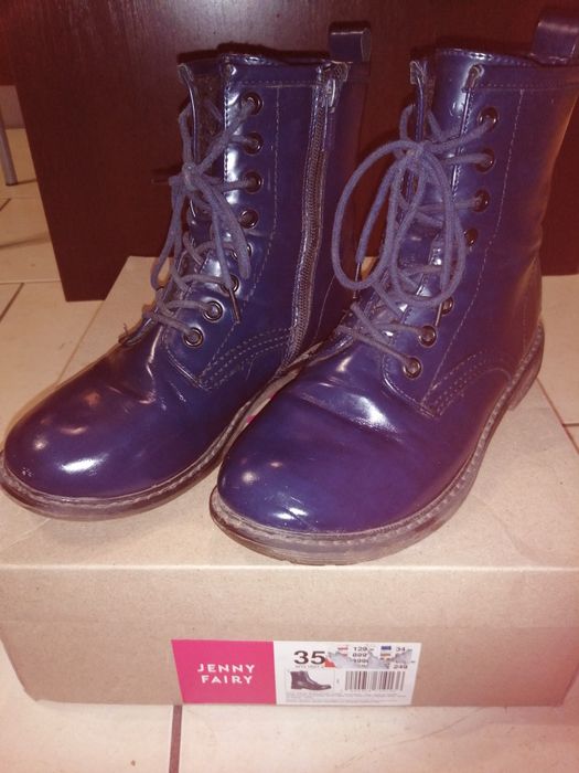 Glany kozaki granatowe Jenny Fairy 33