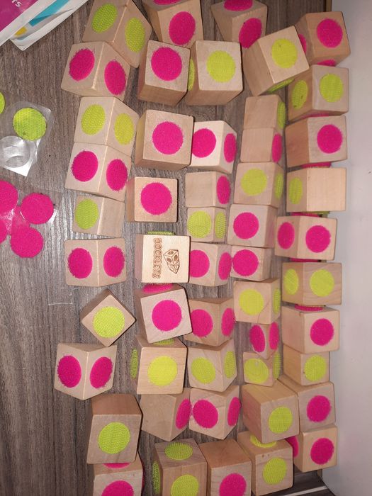 Drewniane klocki na rzepy 50szt