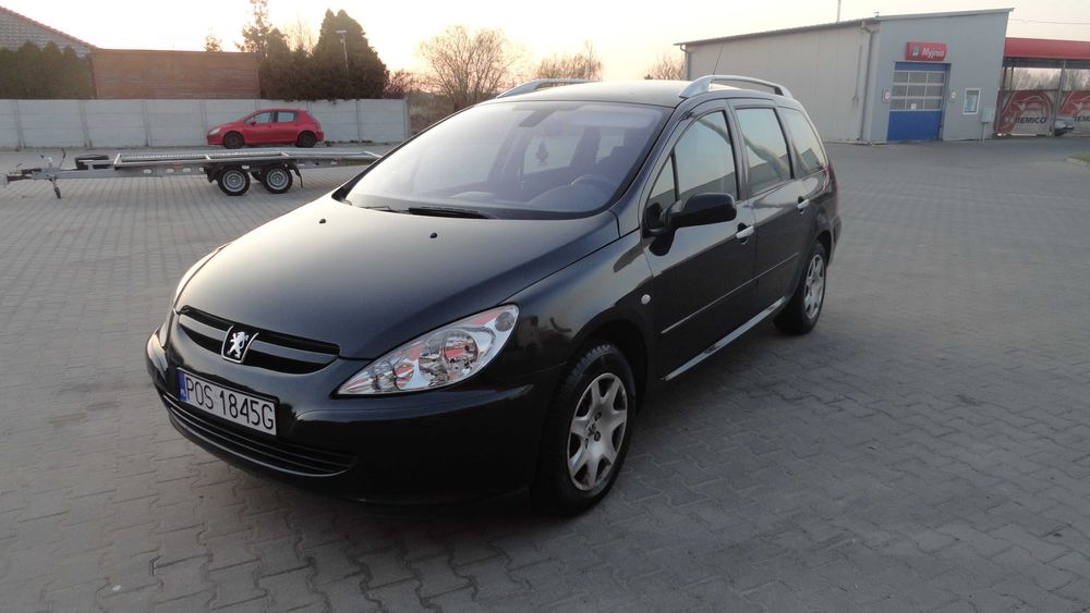 Drzwi prawe przednie przód Peugeot 307 SW kombi przed lift czarne EXLD