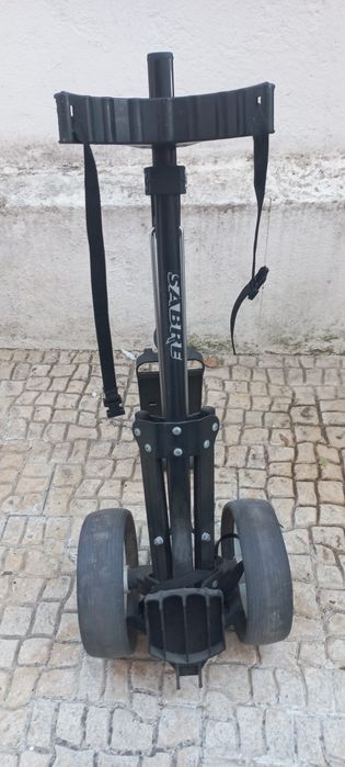 Carrinho e saco de Golfe c/ tacos