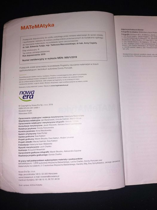 Matematyka 1 Nowa Era liceum technikum Babiański, Chańko, Wej