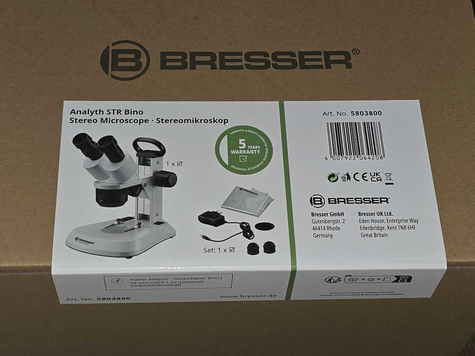 Mikroskop stereoskopowy BRESSER Analyth STR 10x - 40x