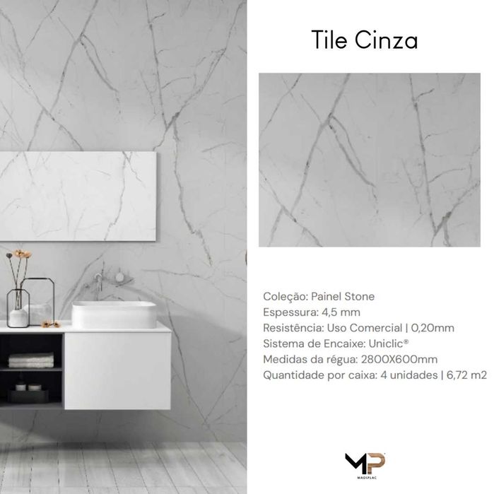 Revestimento de paredes SPC Painel 4,5mm