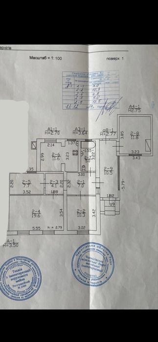 Продам будинок. Частину будинку, площею 87м в центрі міста.