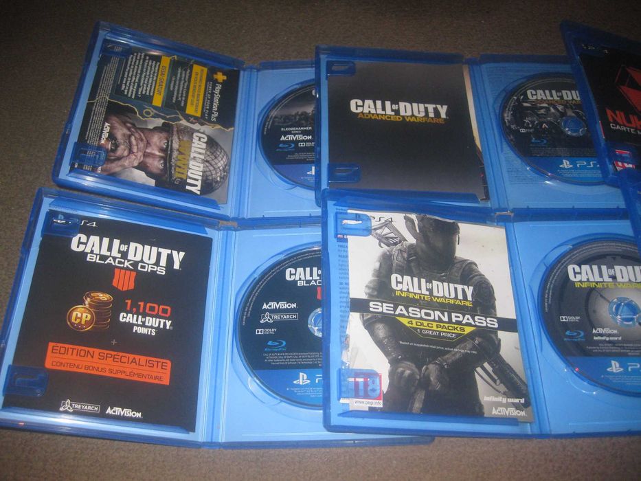 6 Jogos da Saga "Call Of Duty" para Playstation 4 em Estado Impecável!