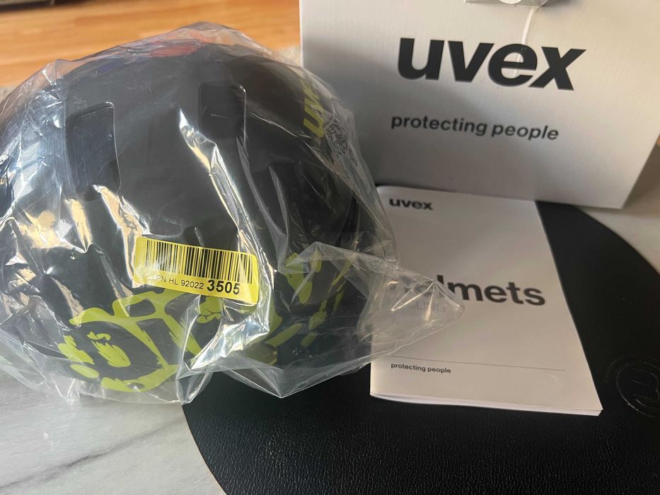 Kask Rowerowy  UVEX KID 3 DIRTBIKE GREY/LIME 55-58 cm