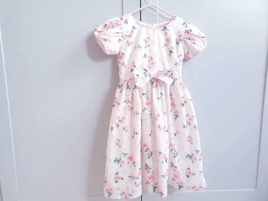 Sukienka retro vintage w róże Littlemiss 122 128