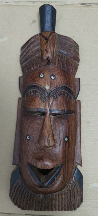 Conjunto 3 Máscaras Africanas em Madeira – Decoração Étnica