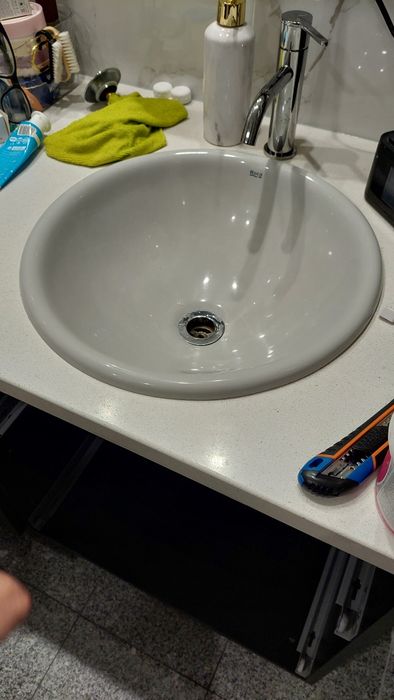 2 Lavatorios cinza 39 cm